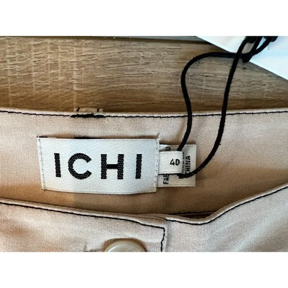 ICHI Ihramla PA Cargo Pants Trousers Size 40 Beige Tan Khaki‎ NWT